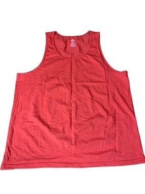 Mountain Ridge Men’s Red Tank Top Cotton Blend Size XXL Casual Essential